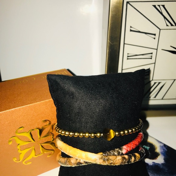 Rustic Cuff bracelet set - Picture 5 of 5